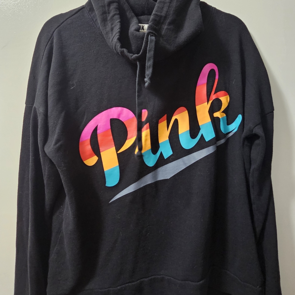 PINK Victoria's Secret Women's Black Sweatshirt